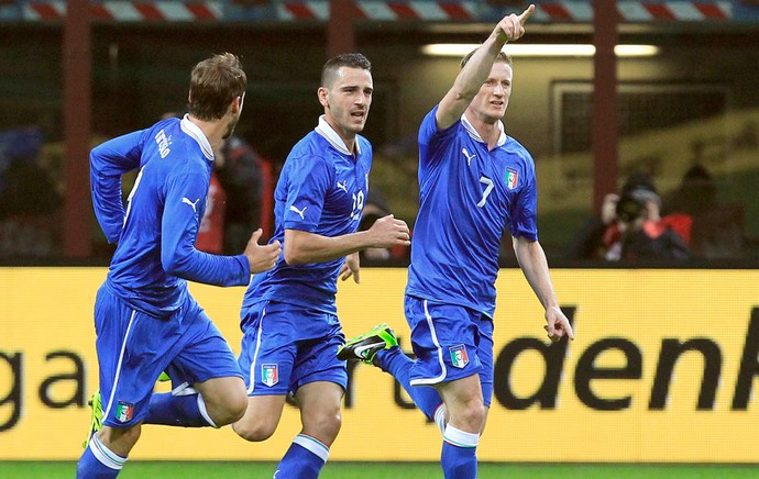 Abate comemora gol da Itália contra Alemanha (Foto: Agência Reuters)