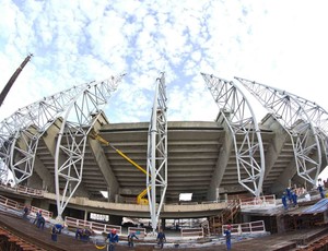 Estádio Castelão em obra para a Copa do Mundo de 2014 (Foto: Divulgação/Secopa-CE)