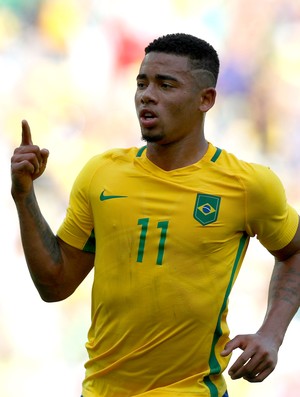 Gabriel Jesus Brasil e Honduras olimpíada (Foto: Agência Getty Images)