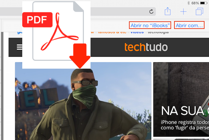 Aprenda salvar página web no Safari sem precisar de aplicativos (Foto: Reprodução/Edivaldo Brito)