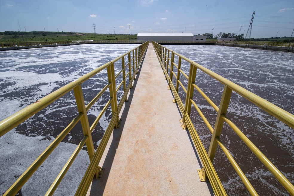 Estação de tratamento da concessionária Águas do Mirante, da Aegea, em Piracicaba (SP) (Foto: Divulgação)
