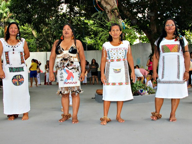 Mães indígenas (Foto: Ive Rylo/G1 AM)