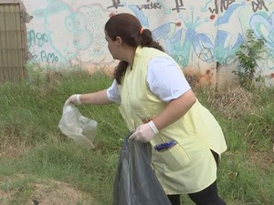 Equipes percorreram a cidade neste sábado  (Foto: Reprodução / TV TEM)