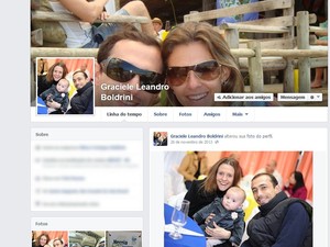 Perfil da madrasta de Bernardo no Facebook (Foto: Reprodução/Facebook)