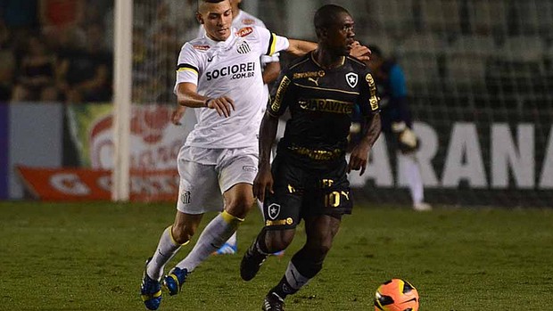 Alison e Seedorf, Santos e Botafogo (Foto: Ivan Storti / Santos FC)