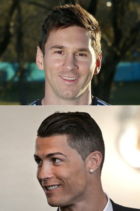 Lionel Messi e Cristiano Ronaldo (Foto: AFP)