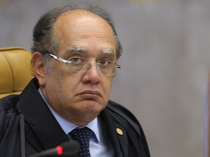 O ministro Gilmar Mendes em sessão do STF (Foto: Nelson Jr./SCO/STF)