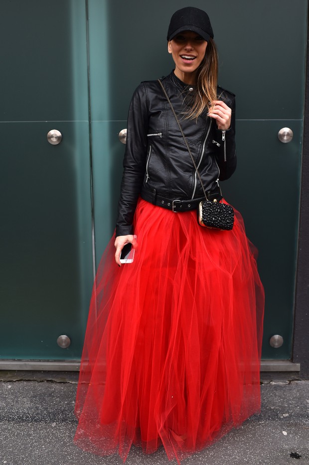 Street style na semana de moda de MIlão (Foto: Getty Images)