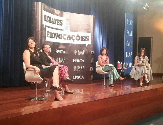 Convidadas para o evento de ÉPOCA e FAAP discutiram a importância das cotas para garantir o espaço feminino no âmbito político (Foto: Gabriela Varella)