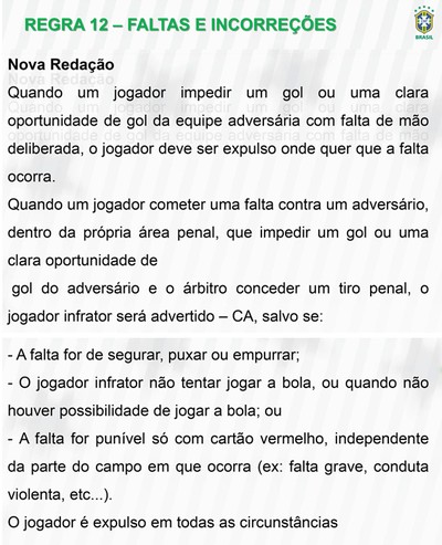 MONTAGEM - novas regras futebol cbf (Foto: Reprodução)