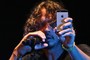 Chris Cornell publica 
vídeo que fez de multidão (Raul Zito/G1)