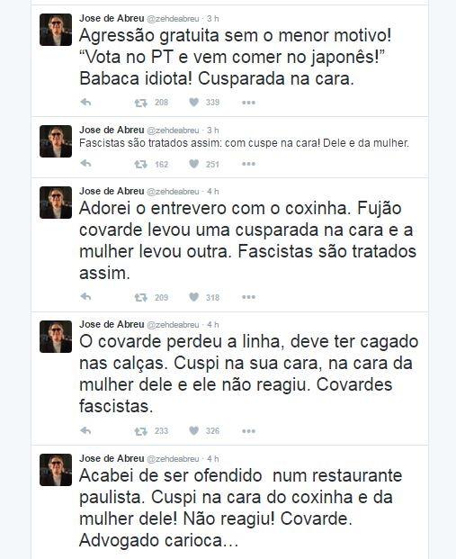 José de Abreu desabafa no Twitter (Foto: Reprodução/Twitter)