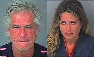 James Barfield e Tina Norris brigaram em orgia sexual e foram presos. (Foto: Divulgação)