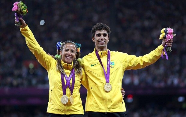 Terezinha Guilhermina e Guilherme Soares, Atletismo, Paralimpíadas (Foto: Agência Getty Images)