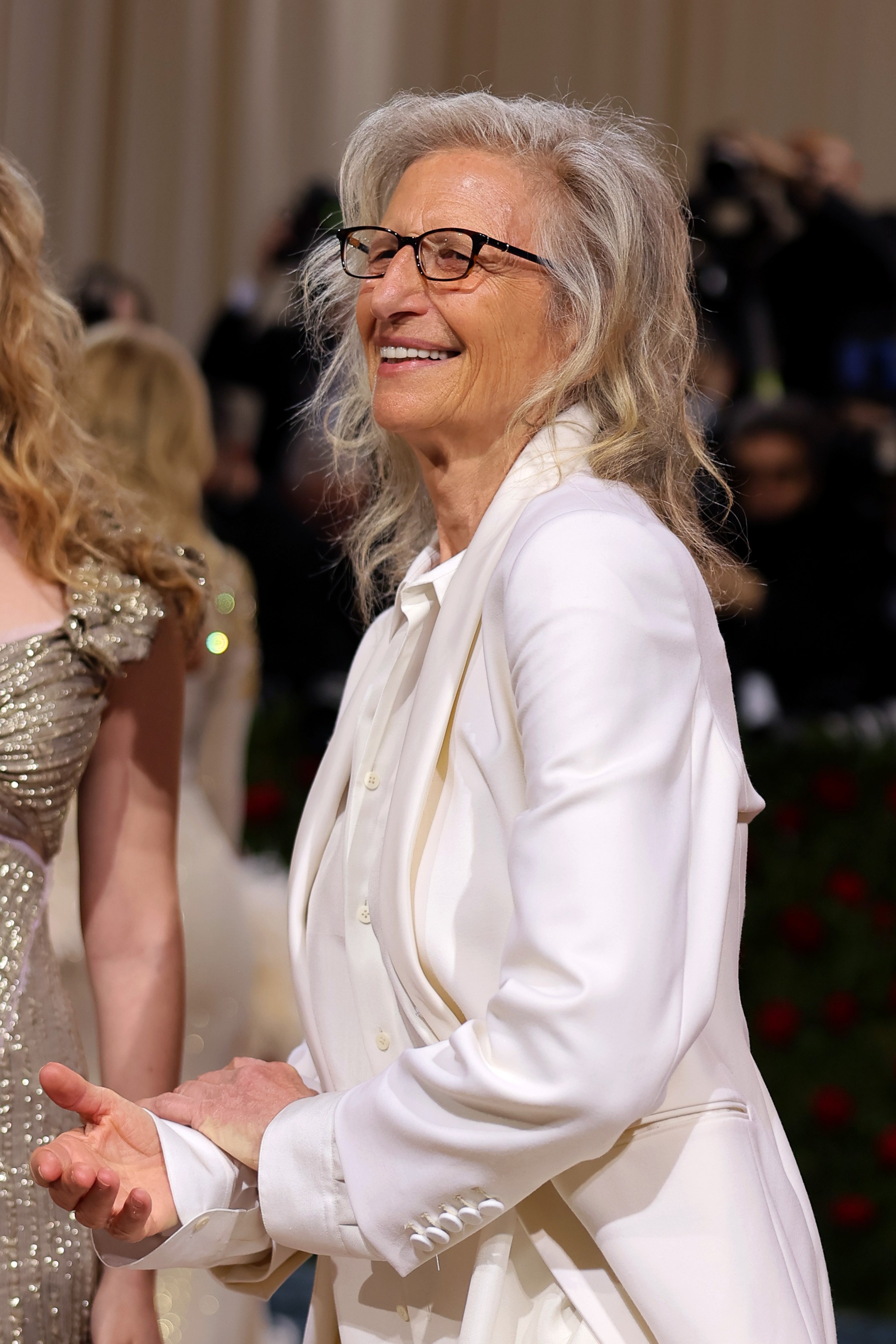 NEW YORK, NEW YORK - MAY 02: Annie Leibovitz attends The 2022 Met Gala Celebrating "In America: An Anthology of Fashion" at The Metropolitan Museum of Art on May 02, 2022 in New York City. (Photo by Mike Coppola/Getty Images) (Foto: Getty Images)