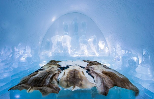 Hotel de Gelo na Suécia (Foto: Asaf kliger / cortesia icehotel)