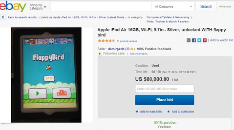 Flappy Bird: celulares com o jogo são leiloados por mais de R$ 200 mil no  exterior