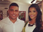 Ronaldo posa com Miss Brasil: 'Muita beleza junta'