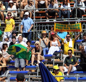 copa davis Feijão X Berlocq tenis torcida brasil (Foto: Cristiano Andujar/CBT)