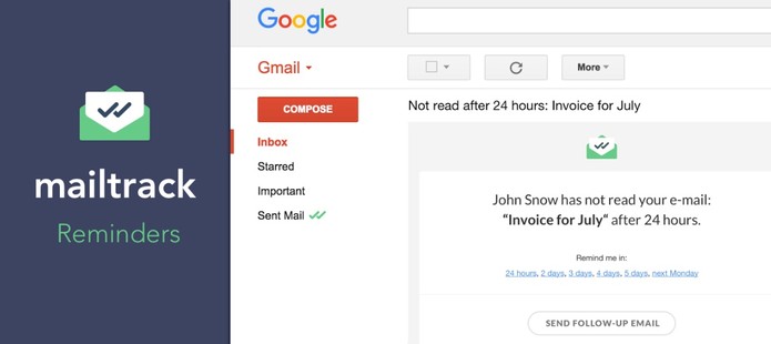 Extensão dá double-checks nos seus e-mails lidos (Divulgação/Mailtrack)
