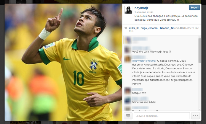 Instagram deve reunir fotos de famosos e anônimos a respeito da Copa do Mundo (Foto: Reprodução/Elson de Souza)