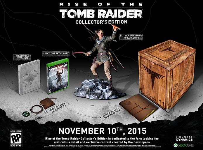 Edição limitada conta com estátua de Lara (Foto: Divulgação/Crystal Dynamics)