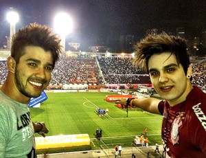 Gustavo Lima e Luan Santana Corinthians Meu jogo inesquecível (Foto: Alfredo Risk)