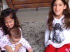 Vera Viel faz vídeo das filhas e comemora os sete meses da caçula
