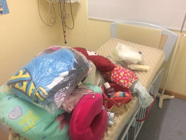 Giane Samara Serpa tinha como casa o Hospital Jaraguá (Foto: Cinthia Raasch/RBS TV)