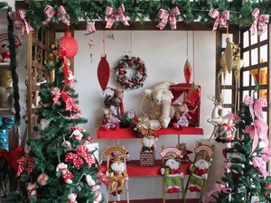 Lojas de Petrolina investem em decorações de Natal   (Foto: Carla Farias / G1)