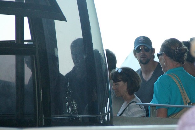 Michael Phelps visita o pão de açúcar no RJ (Foto: Rodrigo dos Anjos / AgNews)