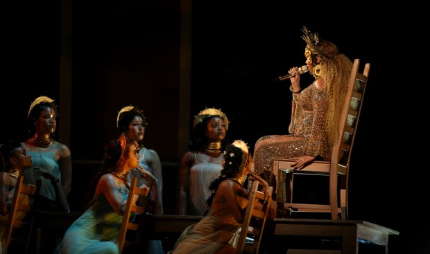 BeyoncÃ© no Grammy (Foto: Reuters agÃªncia)