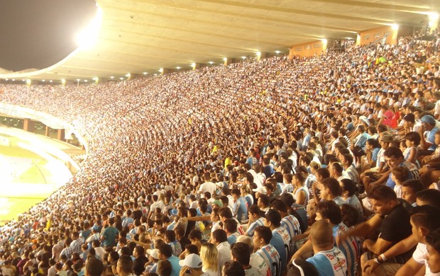 Paysandu x Palmeiras - torcida do Papão no Mangueirão (Foto: Pedro Cruz) Paysandu x Palmeiras - torcida do Papão no Mangueirão (Foto: Pedro Cruz)