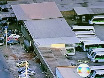 Garagem da Cootarde, cooperativa de transporte público do Distrito Federal, em Ceilândia (Foto: TV Globo/Reprodução) Garagem da Cootarde, cooperativa de transporte público do Distrito Federal, em Ceilândia (Foto: TV Globo/Reprodução)