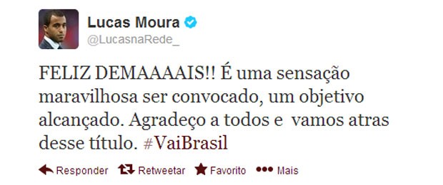 Twitter Lucas PSG Seleção Brasil convocação (Foto: Reprodução/Twitter)