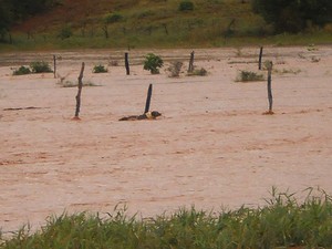 Enxurrada na Bahia (Foto: Bento Ribeiro/ São Timóteo em Foco)