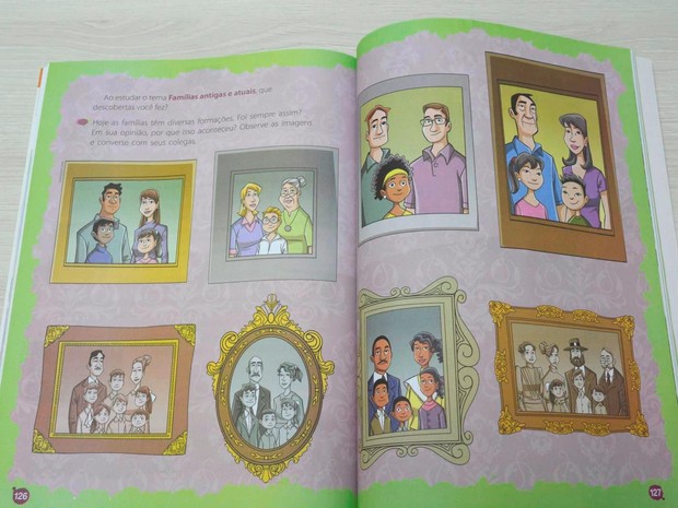 Livro mostra composição por diferenters famílias (Foto: Rede Amazônica/ Reprodução)