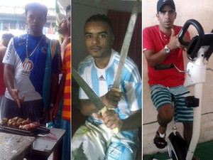 Presos ostentam churrasco, armas e esteira em penitenciária (Foto: Sindicato dos Servidores Penitenciários da Bahia (Sinspeb))
