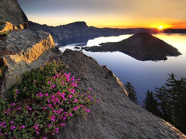Uma imagem feita no Estado americano do Oregon por Dennis Frates foi a vencedora da edição 2013 da competição International Garden Photographer. A foto foi feita no Parque Nacional Crater Lake e, para os juízes do concurso, 'a composição é maravilhosamente equilibrada' (Foto: Dennis Frates )