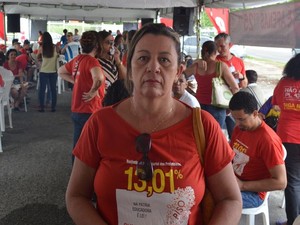 Vice-presidente do Sintese diz que sindicato vai pagar multa, mas greve continua   (Foto: Tássio Andrade/G1)