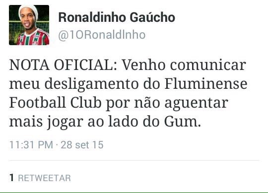 Zoação Ronaldinho