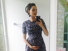 Tainá Muller exibe barriga de grávida na web 