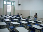 Poucos estudantes vão às aulas em uma das principais escolas na capital
 Poucos estudantes vão às aulas em uma das principais escolas na capital