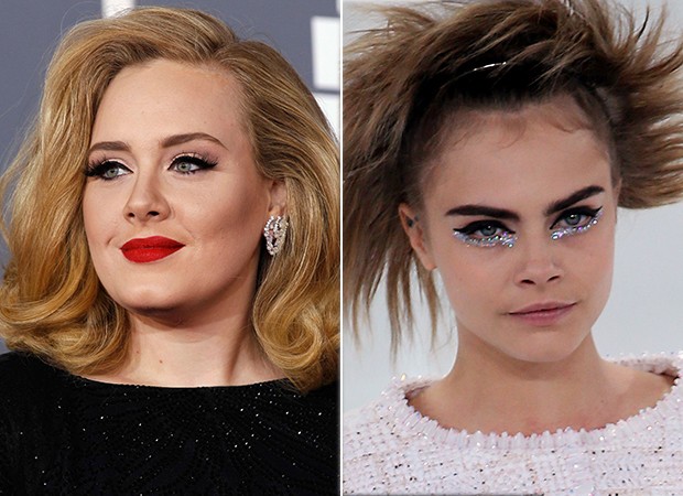 [BELEZA] Cara Delevingne e Adele - Vídeo Delineador (Foto: Agência Reuters)