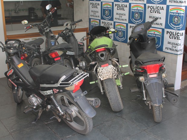 Cinco motos já foram localizadas (Foto: Amanda Franco/ G1)