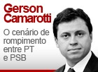 Cenário de rompimento entre PT e PSB (editoria de arte/G1)