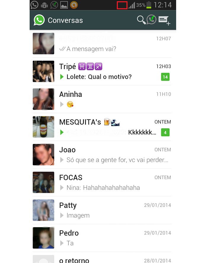 Entre no WhatsApp normalmente  (Foto: Reprodução/Taysa Coelho)