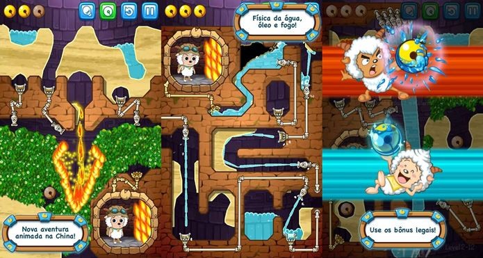 Novo Where is My Water surpreende com puzzles criativos envolvendo fogo (Foto: Divulgação)