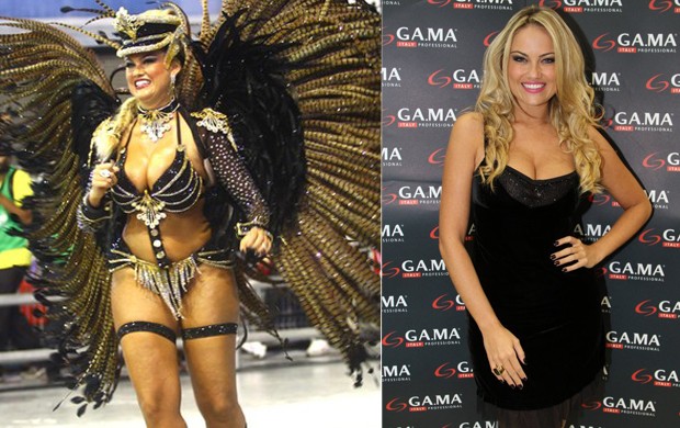 Ellen Rocche: antes e depois (Foto: Iwi Onodera-EGO/Thiago Duran-Agnews)