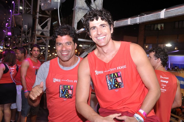 Raí e Reynaldo Gianecchini em Salvador (Foto: Joilson Cesar/AgHaack)